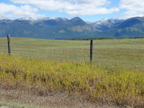 The view NE from the Swan River town area.